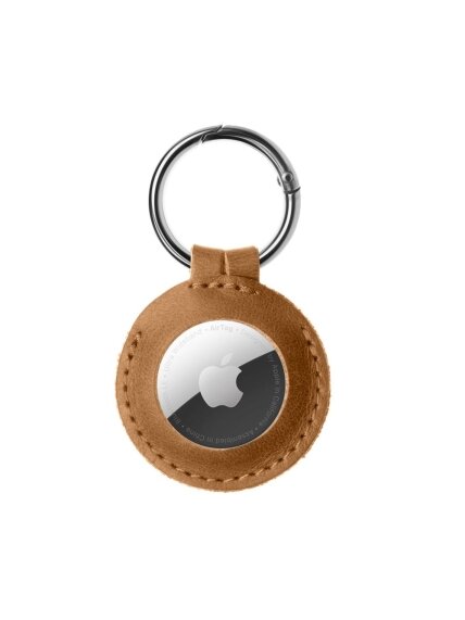 Fixed | Case for AirTag | Genuine cowhide | Brown 1
