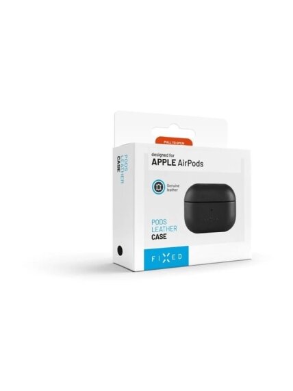 Fixed | Earbuds Case with MagSafe Support | Apple AirPods Pro 2/Pro 2 (USB-C) | Black | Leather 3