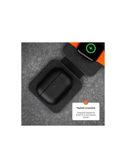 Fixed | Earbuds Case with MagSafe Support | Apple AirPods Pro 2/Pro 2 (USB-C) | Black | Leather 5