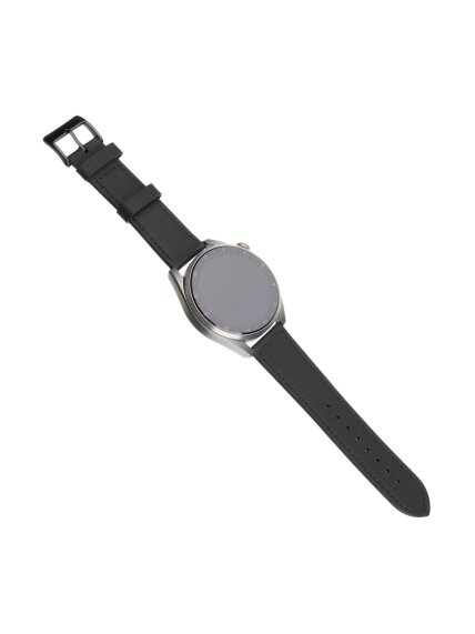 Fixed | Leather Strap with Quick Release 22mm for Smartwatch | Black 1