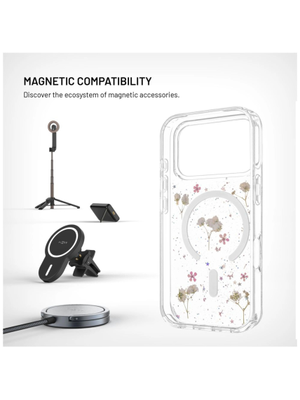 Fixed MagBloom | Back cover | Apple | iPhone 17 Pro | TPU | Blush Plum 2 Fixed MagBloom | Back cover | Apple | iPhone 17 Pro | TPU | Blush Plum 2