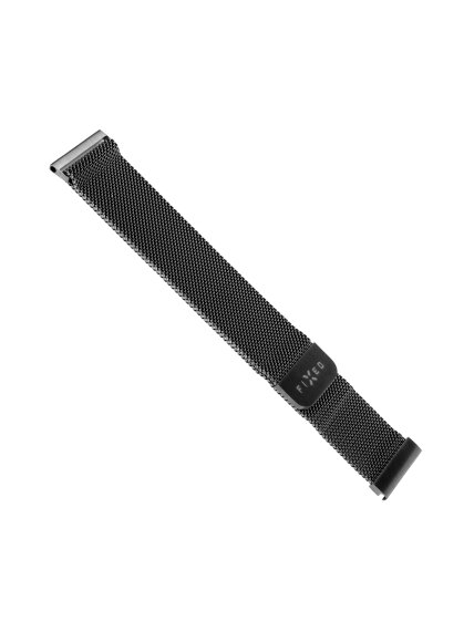 Fixed | Mesh Strap for Smatwatch, Quick Release 22mm | Black 1