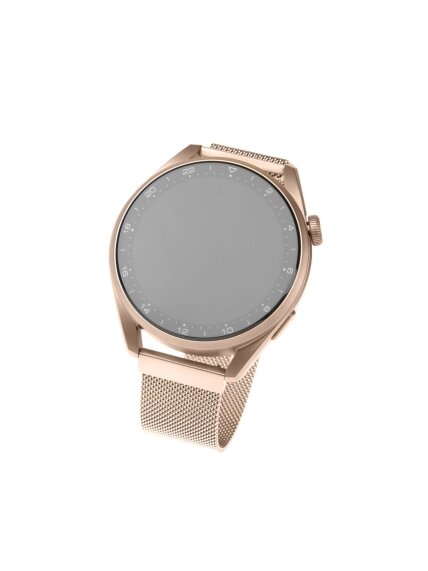 Fixed | Mesh Strap with Quick Release, 18mm, Stainless Steel Mesh Strap for Smartwatch | Gold 3