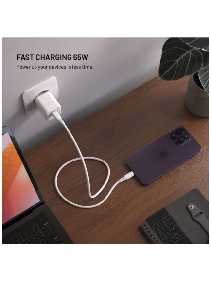 Fixed Mini 2x USB-C and USB GaN Charger 65W 2 Fixed Mini 2x USB-C and USB GaN Charger 65W 2