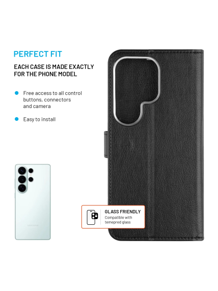 Fixed Opus | Book Case | Samsung | Galaxy S26 Ultra | Synthetic leather | Black 3 Fixed Opus | Book Case | Samsung | Galaxy S26 Ultra | Synthetic leather | Black 3