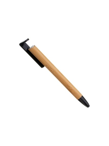 Fixed | Pen With Stylus and Stand | 3 in 1 | Pencil | Stylus for capacitive displays; Stand for phones and tablets | Bamboo 1