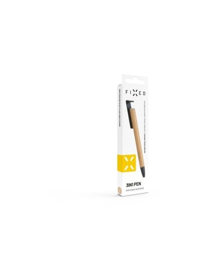 Fixed | Pen With Stylus and Stand | 3 in 1 | Pencil | Stylus for capacitive displays; Stand for phones and tablets | Bamboo 5