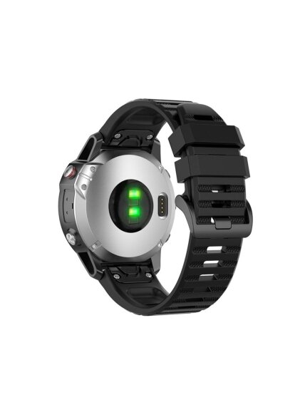 Fixed | Silicone Strap for Garmin QuickFit 26mm | Black 1 Fixed | Silicone Strap for Garmin QuickFit 26mm | Black 1