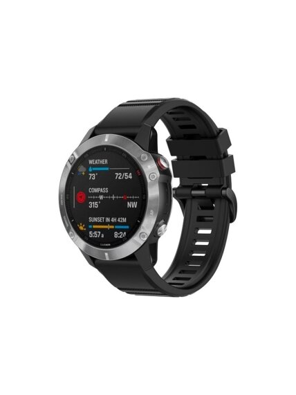 Fixed | Silicone Strap for Garmin QuickFit 26mm | Black Fixed | Silicone Strap for Garmin QuickFit 26mm | Black