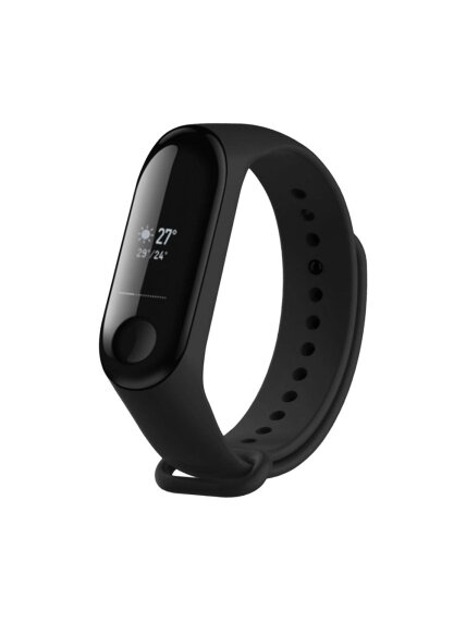 Fixed | Silicone Strap for Xiaomi Mi Band 3/4 | Black 1 Fixed | Silicone Strap for Xiaomi Mi Band 3/4 | Black 1