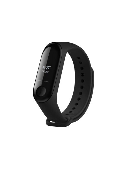 Fixed | Silicone Strap for Xiaomi Mi Band 3/4 | Black Fixed | Silicone Strap for Xiaomi Mi Band 3/4 | Black