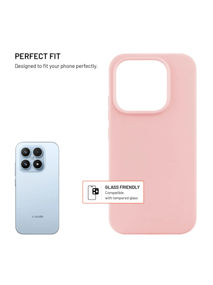 Fixed Story | Back cover | Xiaomi | 17 | Rubberized | Pink 1