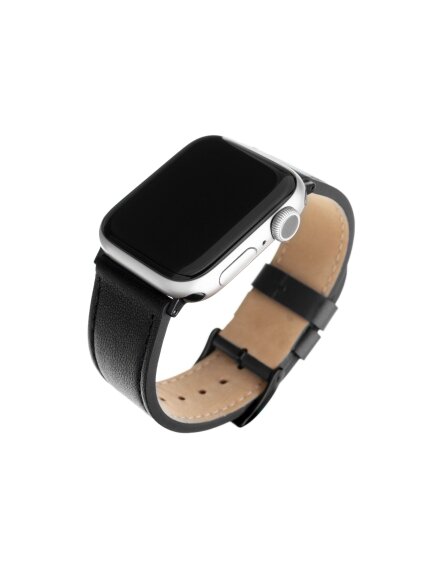 Fixed | Strap for Apple Watch 42/44/45/46/49mm | Black | Leather 3