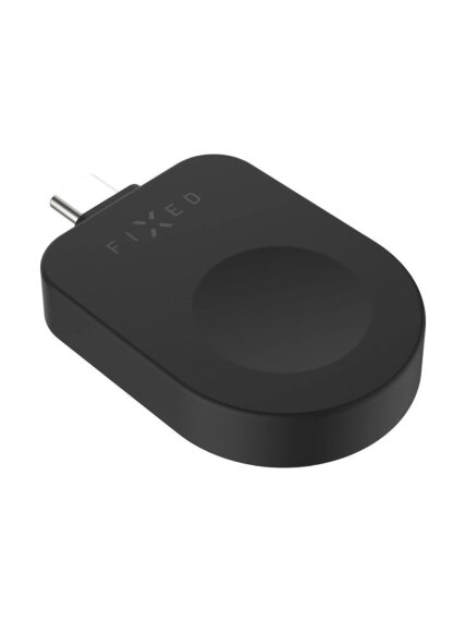 Fixed USB-C Charging Adapter for Apple Watch compatible with Powerstation Uni, Black