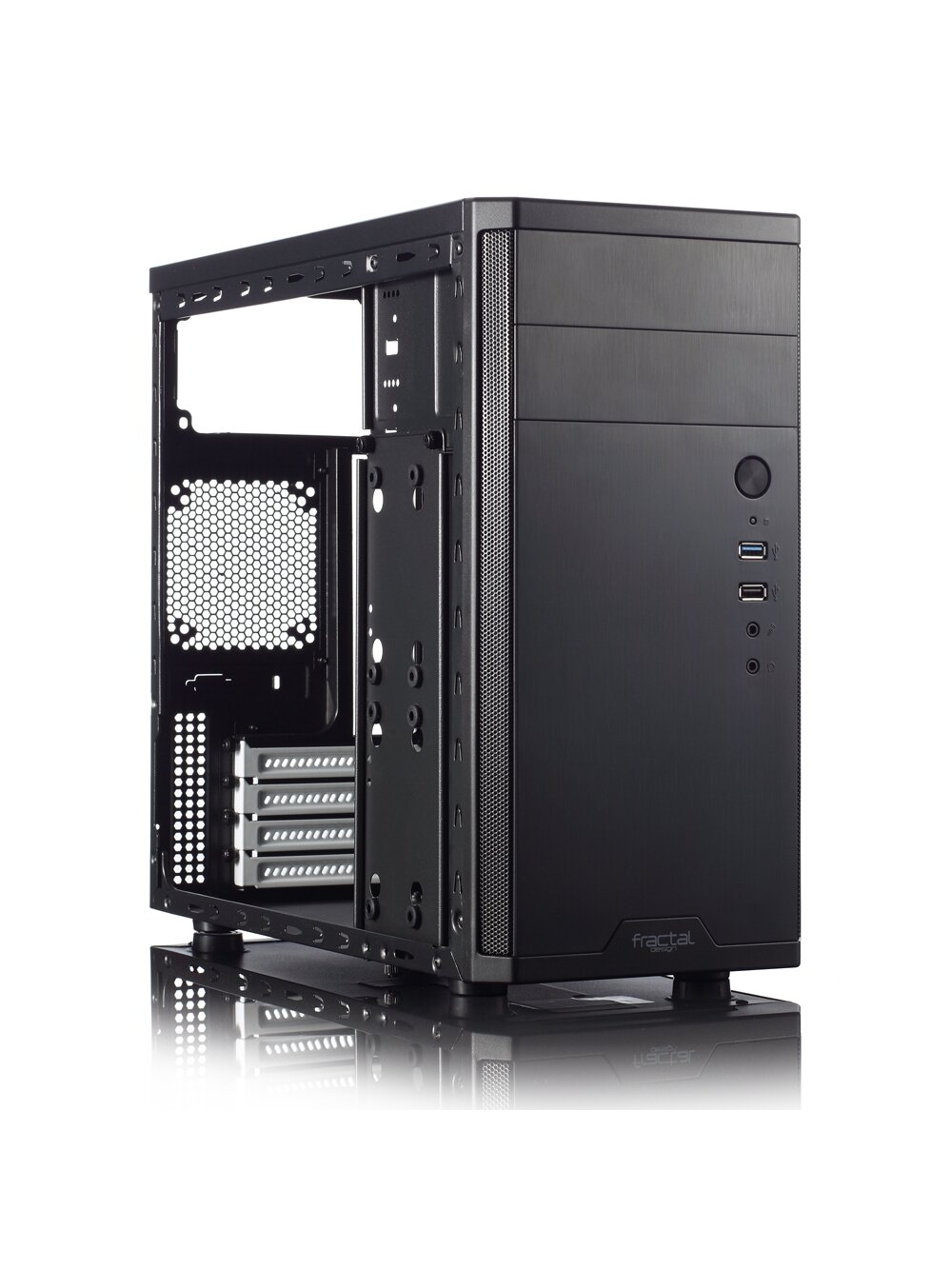 Fractal Design | CORE 1100 | Black | Micro ATX | ATX PSUs, up to 185mm if a typical-length optical drive is mounted 45 Fractal Design | CORE 1100 | Black | Micro ATX | ATX PSUs, up to 185mm if a typical-length optical drive is mounted 45