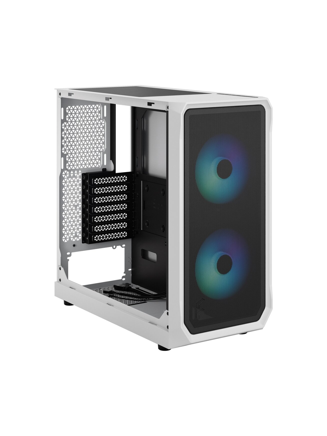 Fractal Design | Focus 2 | Side window | RGB White TG Clear Tint | Midi Tower | ATX 7