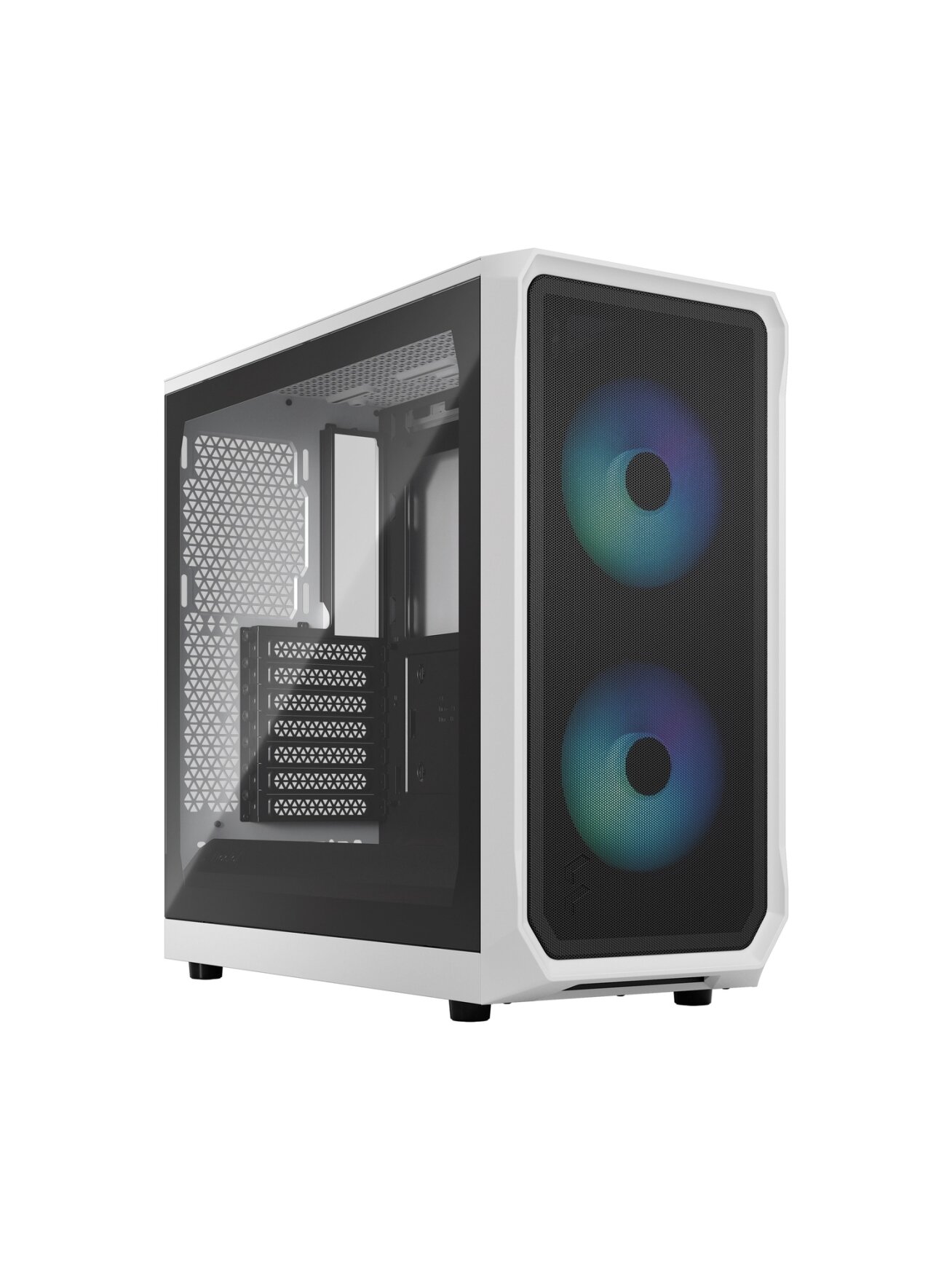 Fractal Design | Focus 2 | Side window | RGB White TG Clear Tint | Midi Tower | ATX
