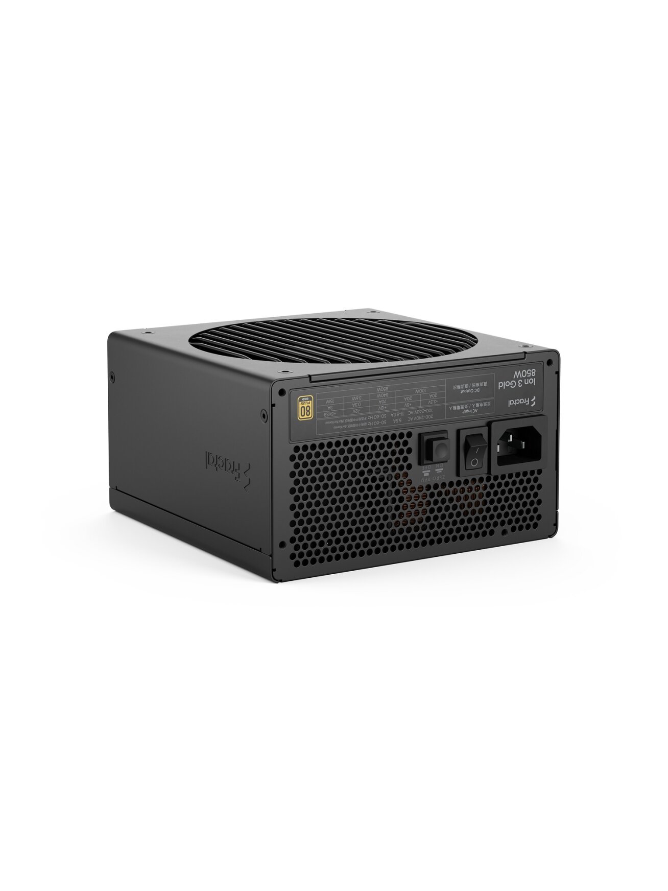 Fractal Design Power Supply, Black | Ion 3 Gold | 850 W 5 Fractal Design Power Supply, Black | Ion 3 Gold | 850 W 5