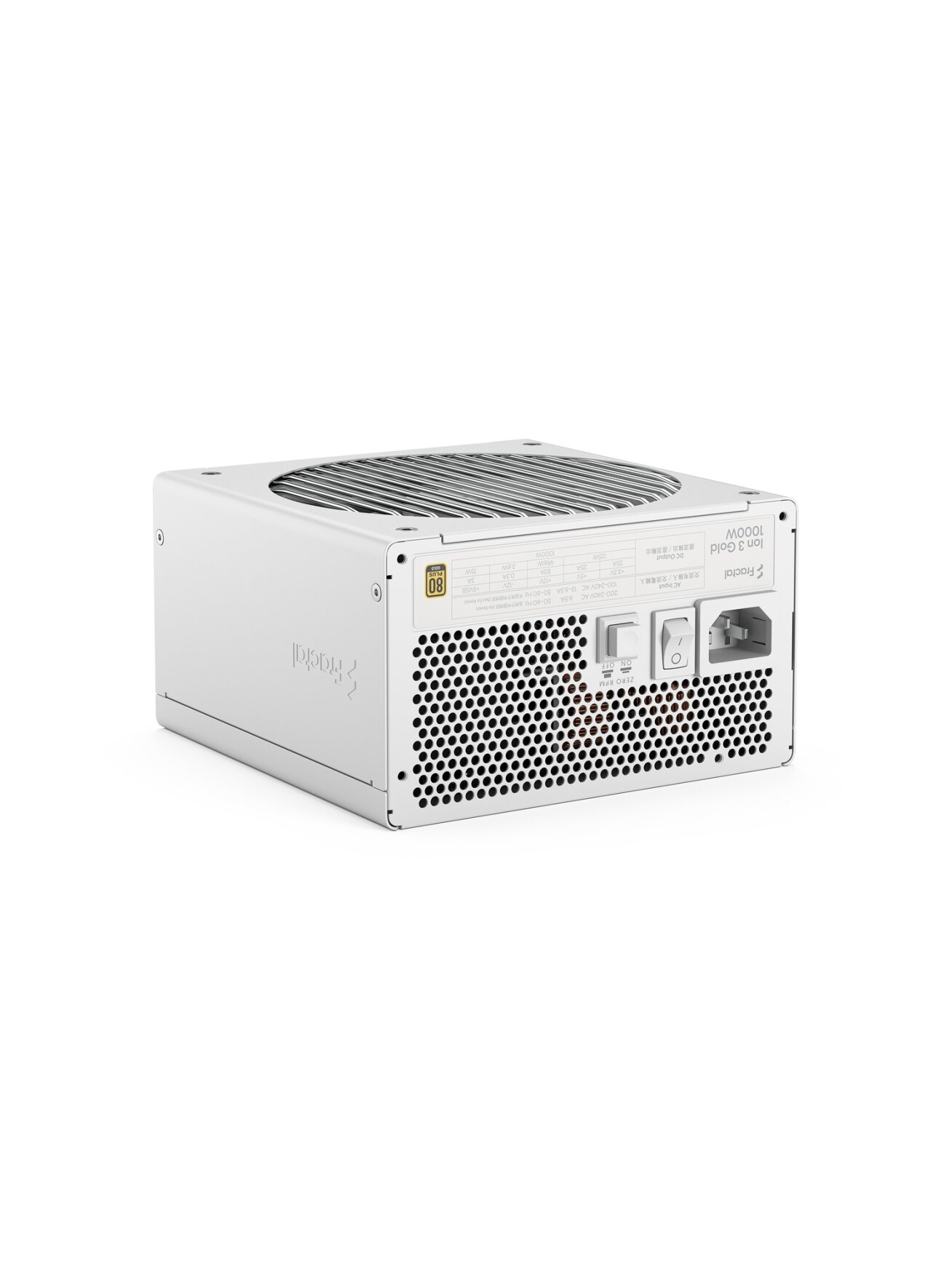 Fractal Design Power Supply, White | Ion 3 Gold | 1000 W 6