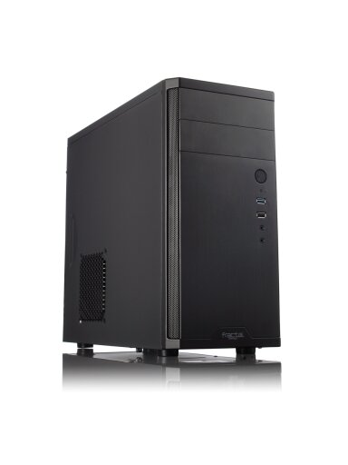 Fractal Design | CORE 1100 | Black | Micro ATX | ATX PSUs, up to 185mm if a typical-length optical drive is mounted