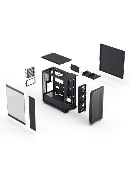 Fractal Design Case | Epoch | Black TG Light Tint | ATX 14 Fractal Design Case | Epoch | Black TG Light Tint | ATX 14