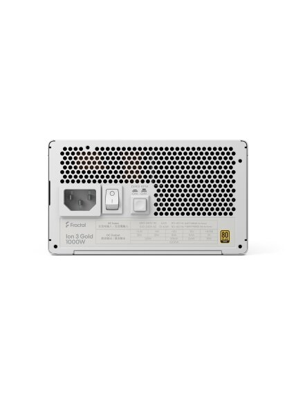 Fractal Design Power Supply, White | Ion 3 Gold | 1000 W 3 Fractal Design Power Supply, White | Ion 3 Gold | 1000 W 3