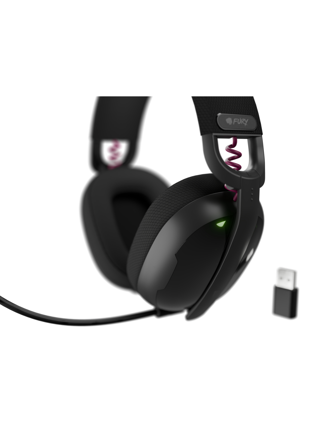 Fury | Gaming Headset | Fukiya F6 | Bluetooth | Over-Ear | Microphone | Black | Wireless 6
