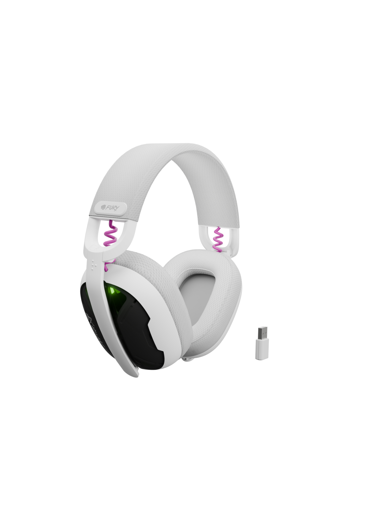 Fury | Gaming Headset | Fukiya F6 | Bluetooth | Over-Ear | Microphone | White | Wireless 4