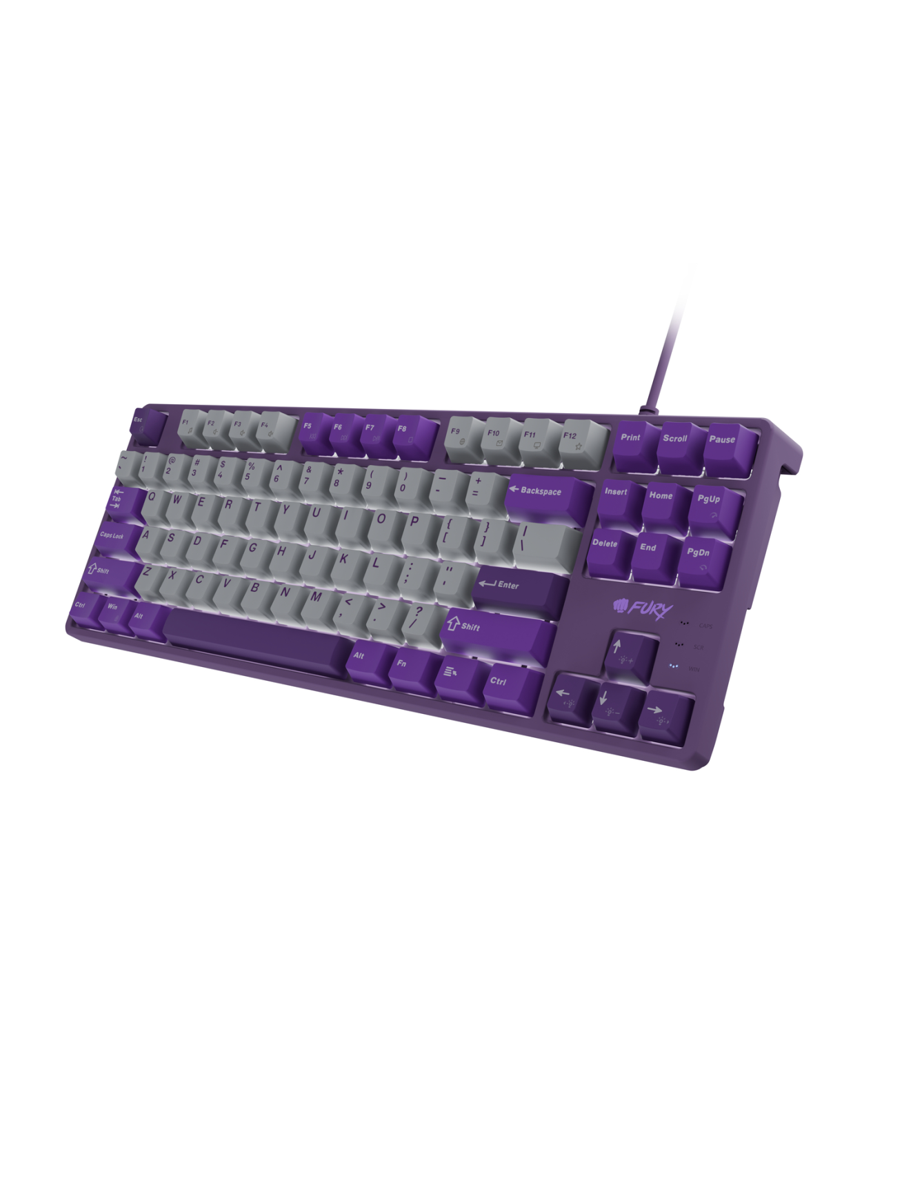 Fury | Kanabo K2 | Gaming Keyboard | Wired | US | Linear | Gray/Purple 2 Fury | Kanabo K2 | Gaming Keyboard | Wired | US | Linear | Gray/Purple 2