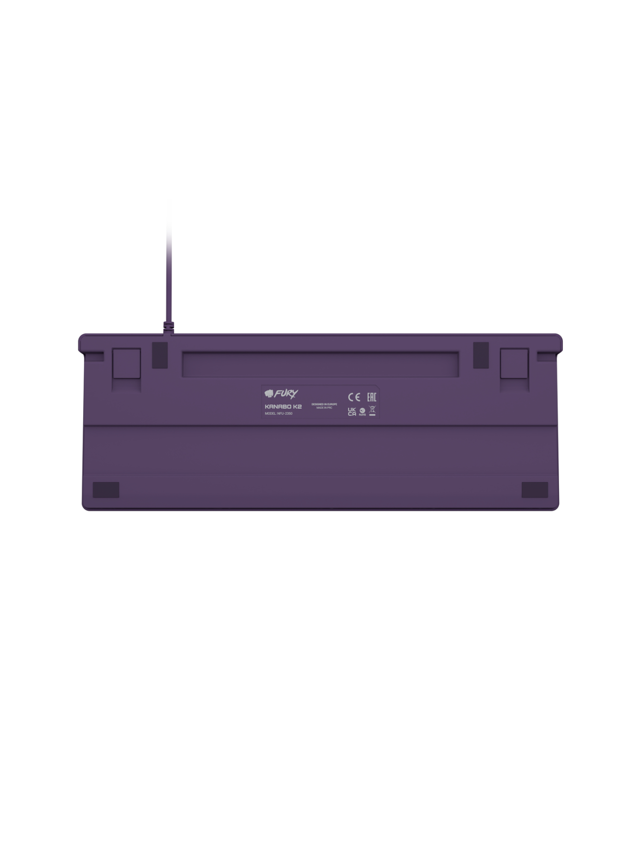 Fury | Kanabo K2 | Gaming Keyboard | Wired | US | Linear | Gray/Purple 5 Fury | Kanabo K2 | Gaming Keyboard | Wired | US | Linear | Gray/Purple 5