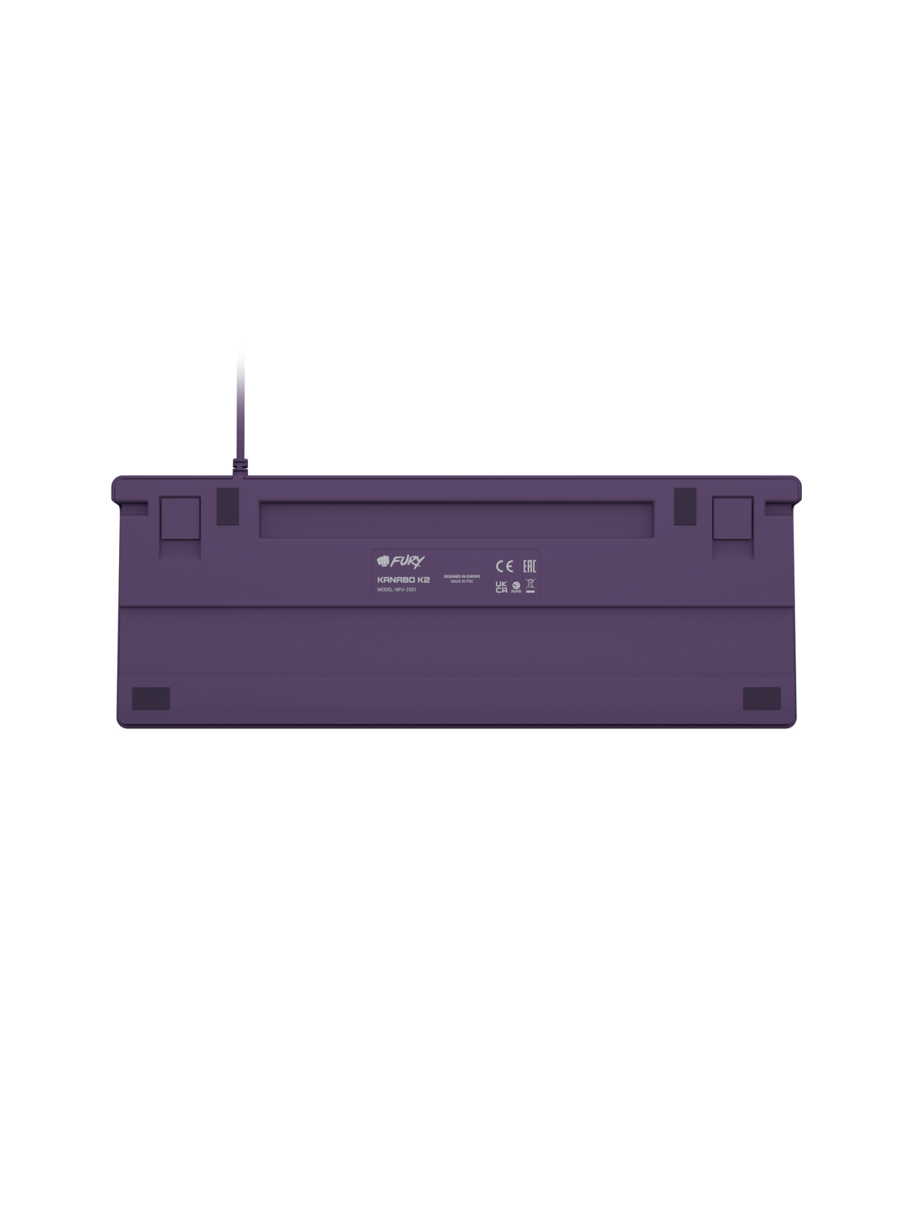 Fury | Kanabo K2 | Gaming Keyboard | Wired | US | Linear | Purple 5 Fury | Kanabo K2 | Gaming Keyboard | Wired | US | Linear | Purple 5