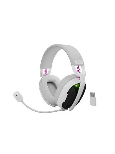 Fury | Gaming Headset | Fukiya F6 | Bluetooth | Over-Ear | Microphone | White | Wireless
