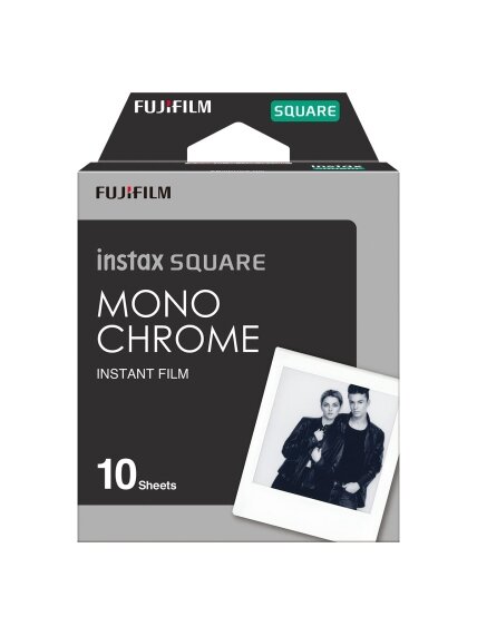 Fujifilm | Instax Square Monochrome (10pl) Instant Film | 86 x 72 mm | Image area: 62 × 62 mm | Quantity 10 Fujifilm | Instax Square Monochrome (10pl) Instant Film | 86 x 72 mm | Image area: 62 × 62 mm | Quantity 10