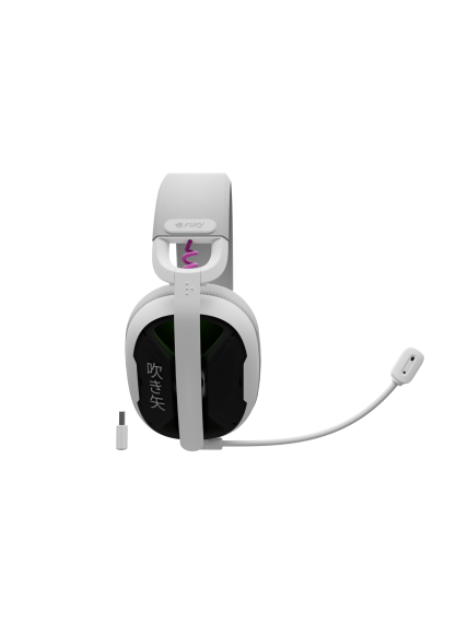 Fury | Gaming Headset | Fukiya F6 | Bluetooth | Over-Ear | Microphone | White | Wireless 5 Fury | Gaming Headset | Fukiya F6 | Bluetooth | Over-Ear | Microphone | White | Wireless 5