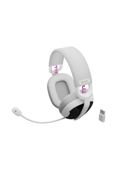 Fury | Gaming Headset | Fukiya F6 | Bluetooth | Over-Ear | Microphone | White | Wireless 6