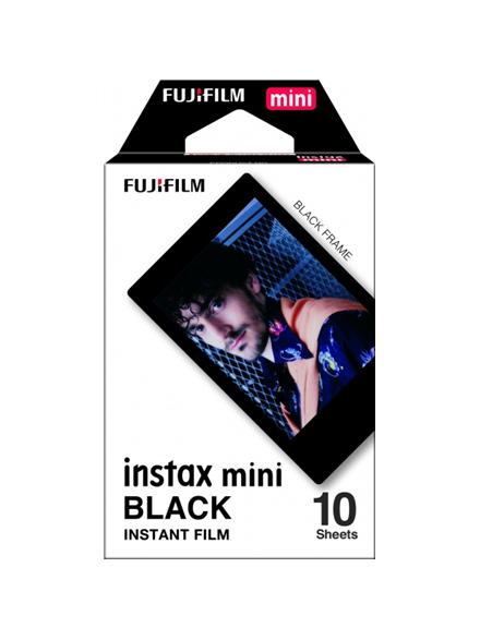 Fujifilm | Instax Mini | BLACK FRAME (10pl) Instant Film | 54 x 86 mm Fujifilm | Instax Mini | BLACK FRAME (10pl) Instant Film | 54 x 86 mm
