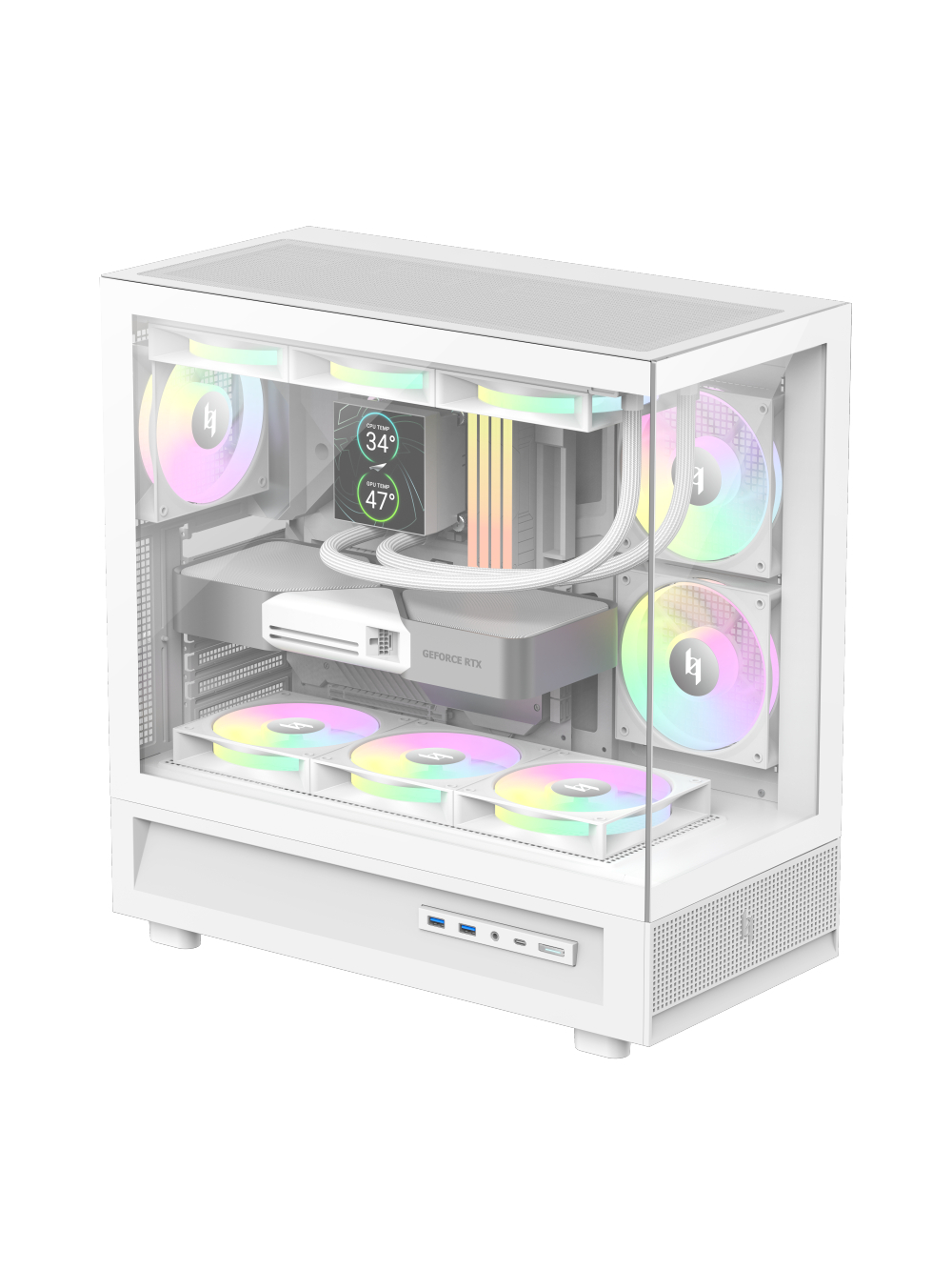 Gamemax Case | NEX C51 WH | ATX/BTF 2