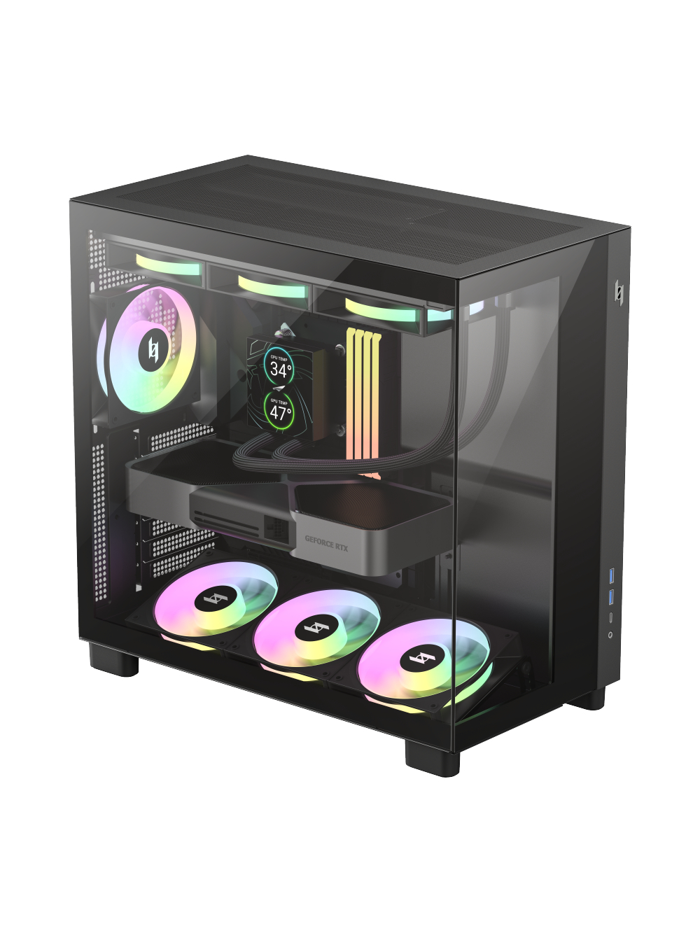 Gamemax Case | NEX C53 BK | ATX/BTF 3