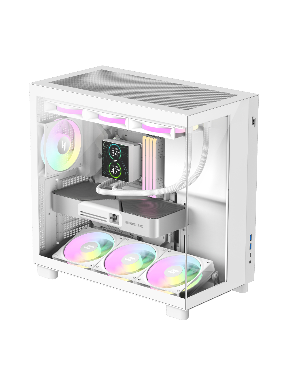 Gamemax Case | NEX C53 WH | ATX/BTF 2