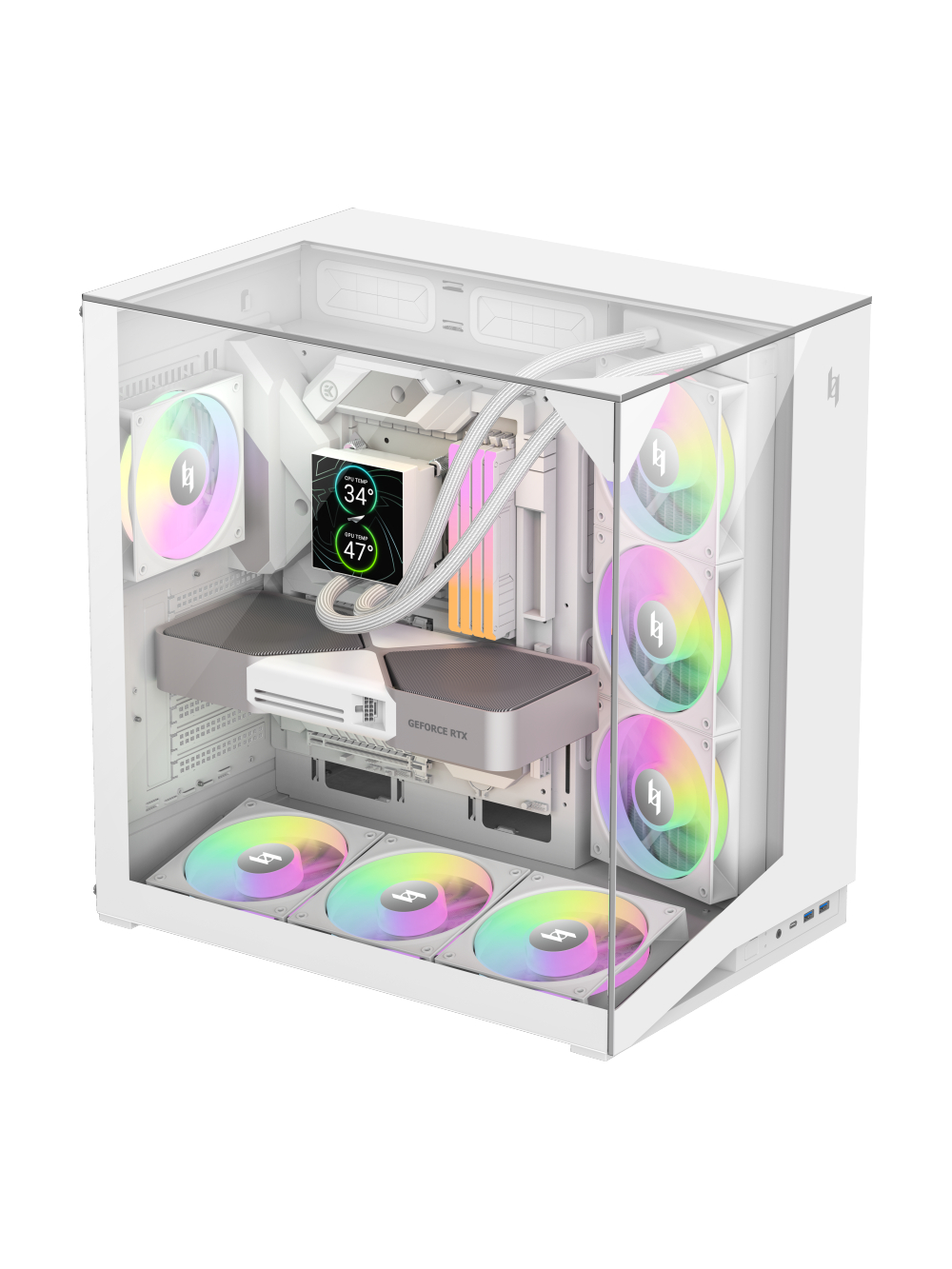 Gamemax Case | NEX C56 VC WH | ATX 3