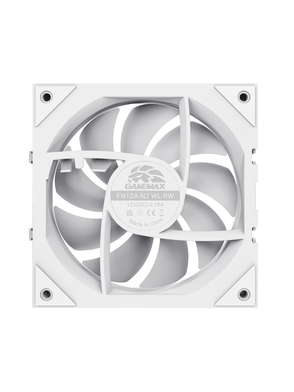 Gamemax FN12A-N2 WL-RW | Case fan | White 6