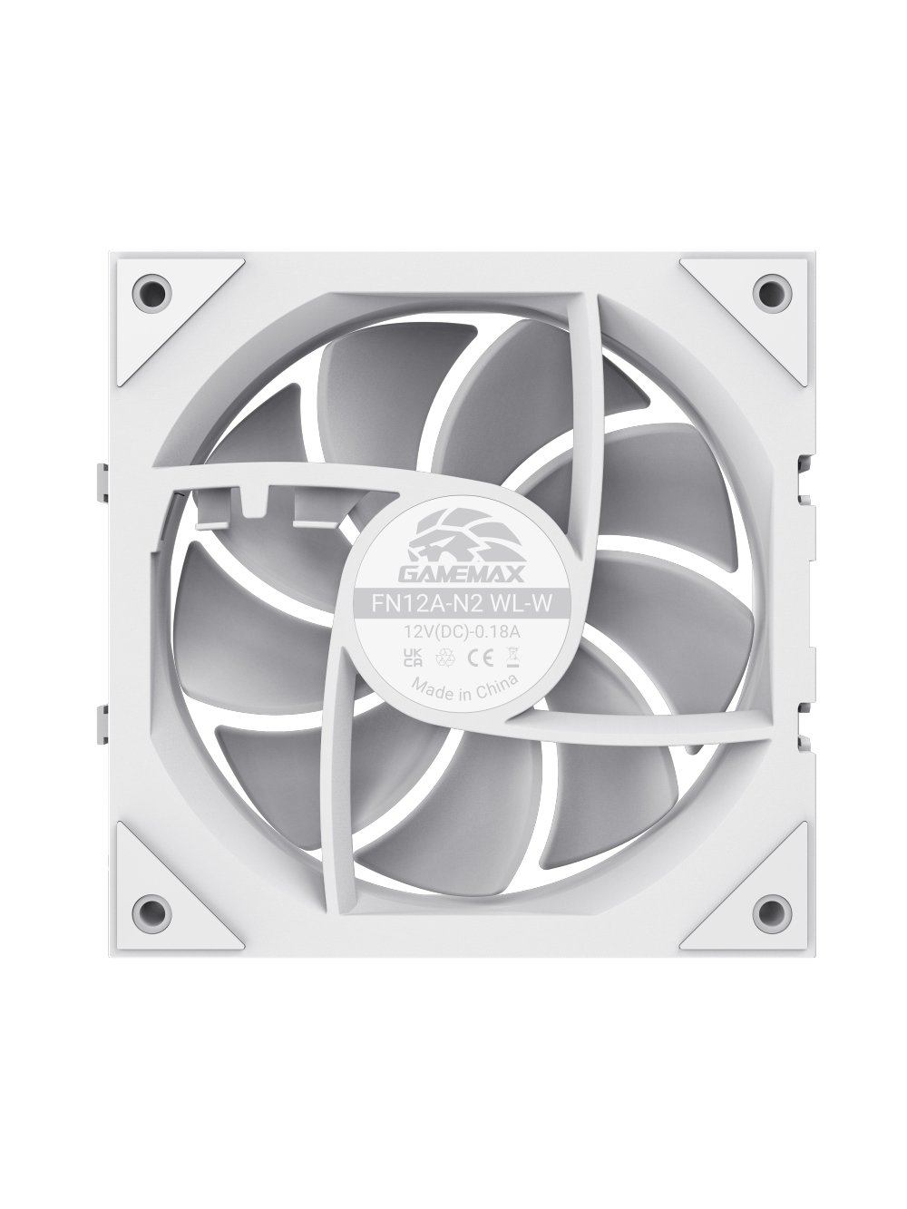 Gamemax FN12A-N2 WL-W | Case fan | White 6 Gamemax FN12A-N2 WL-W | Case fan | White 6
