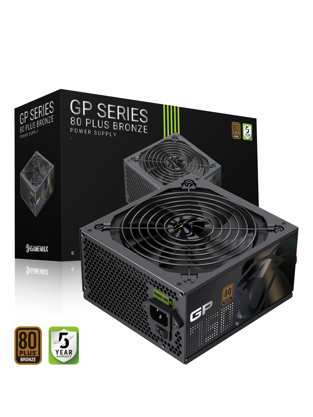 Gamemax PSU | GP 750B | 750 W | Bronze | Non-Modular