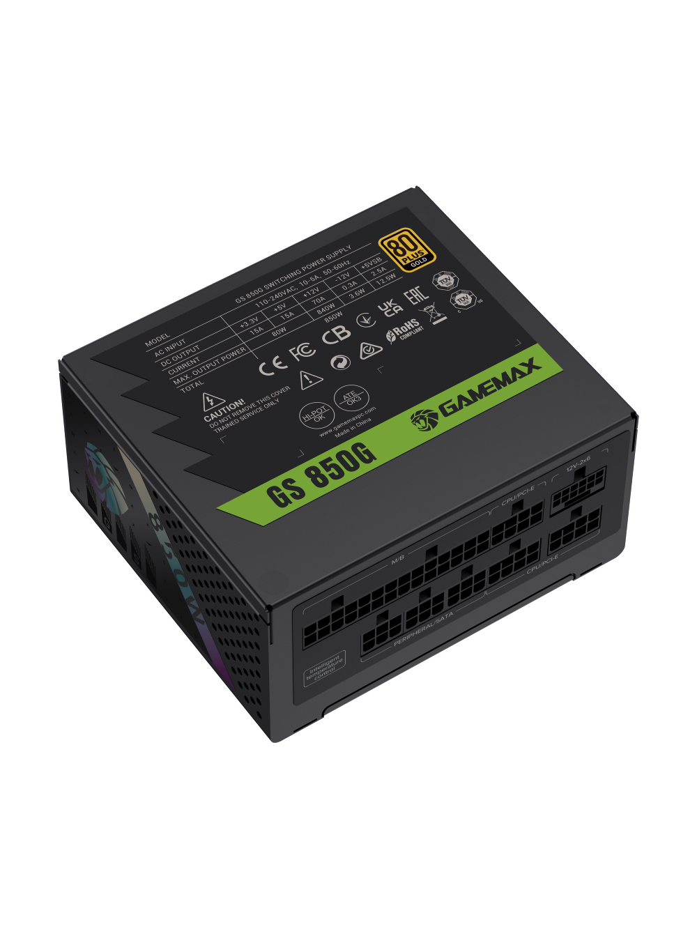 Gamemax PSU | GS 850G | 850 W | SFX | Full Modular 5
