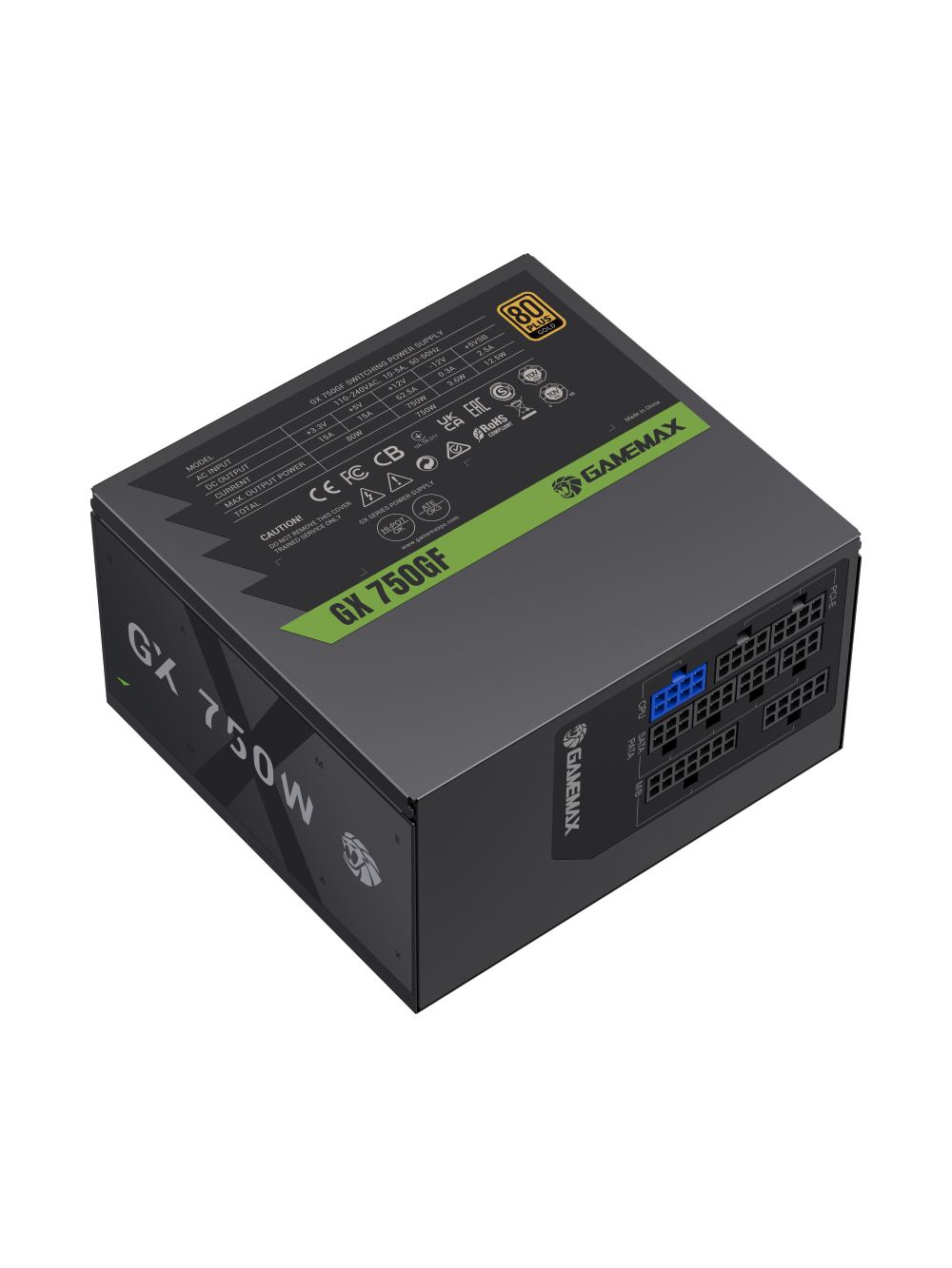 Gamemax PSU | GX 750GF | 750 W | Gold | Full Modular 5 Gamemax PSU | GX 750GF | 750 W | Gold | Full Modular 5