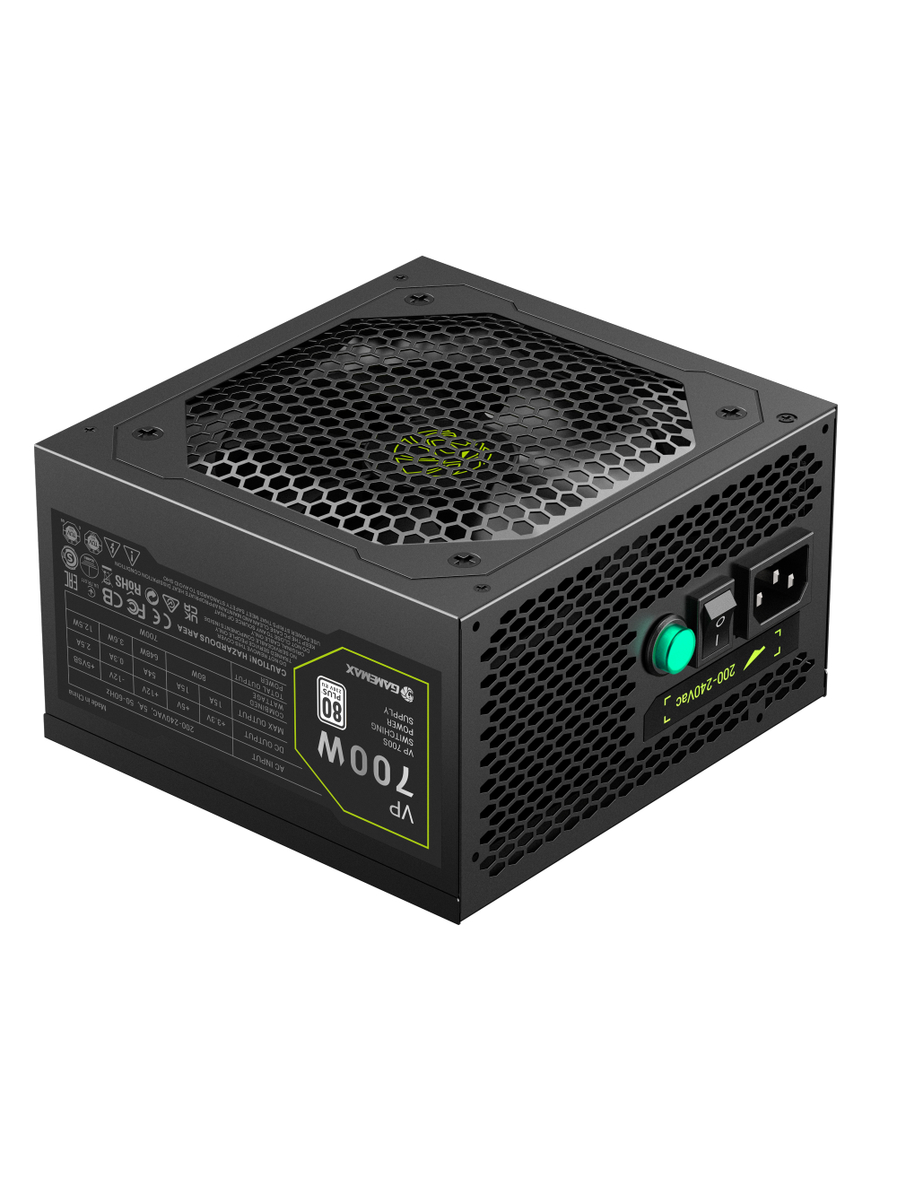Gamemax PSU | VP 700S | 700 W | Bronze | Non-Modular 7 Gamemax PSU | VP 700S | 700 W | Bronze | Non-Modular 7