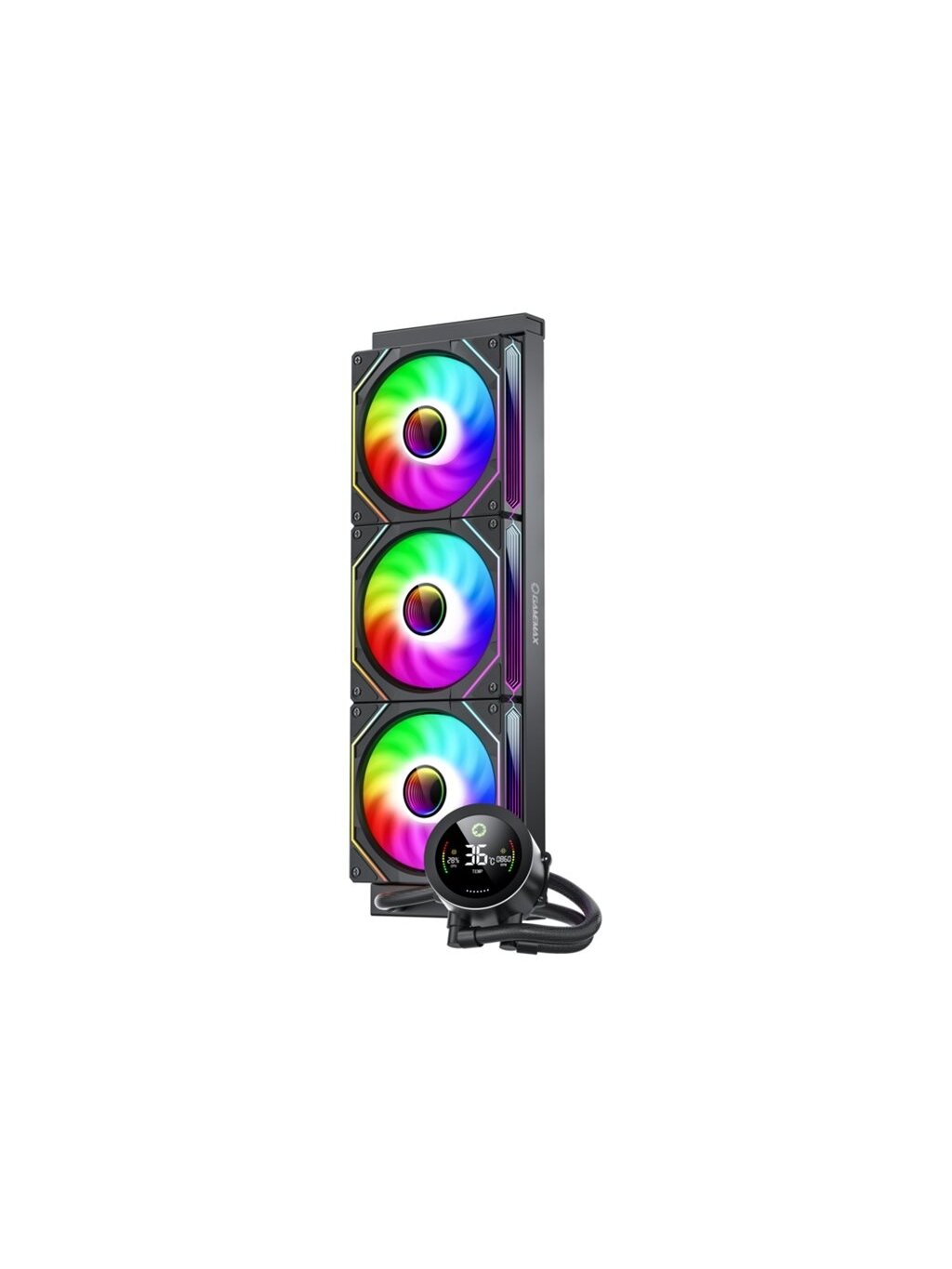 Gamemax CPU Liquid Cooler | ICEBURG 360 DIGITAL BK | Black Gamemax CPU Liquid Cooler | ICEBURG 360 DIGITAL BK | Black