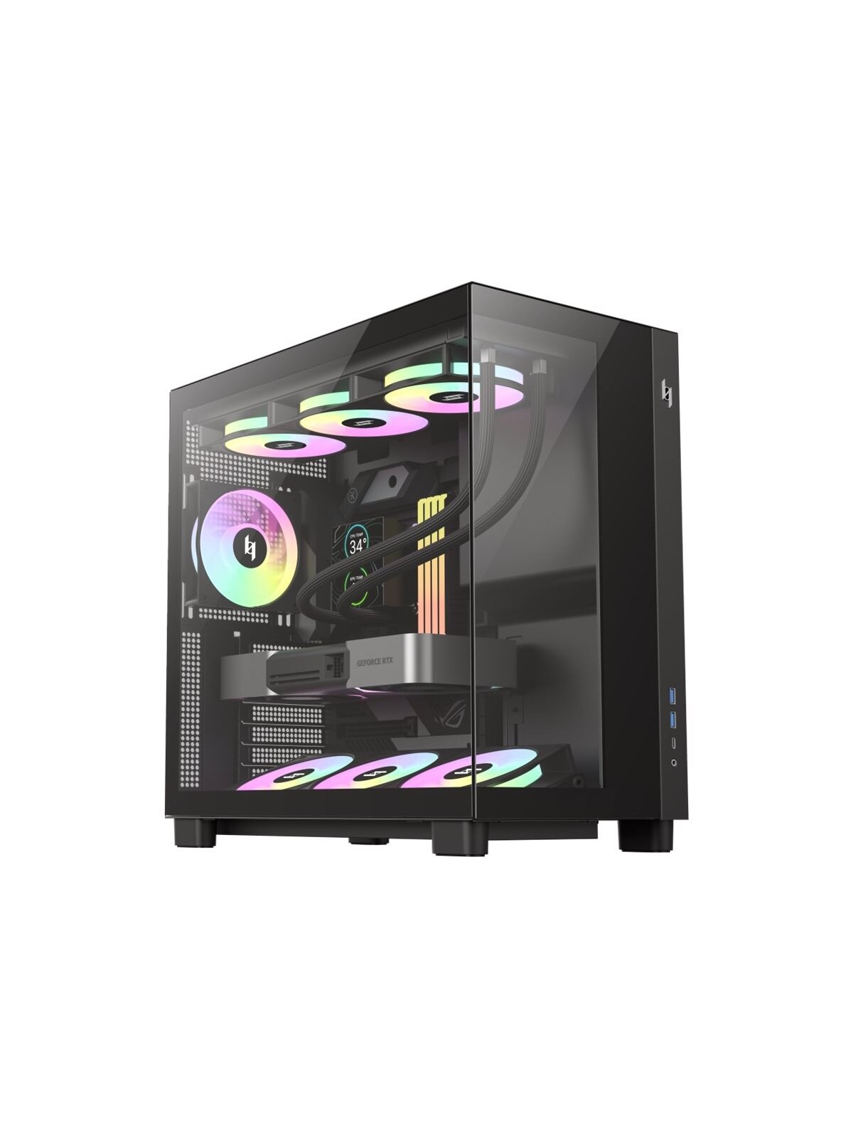 Gamemax Case | NEX C53 BK | ATX/BTF