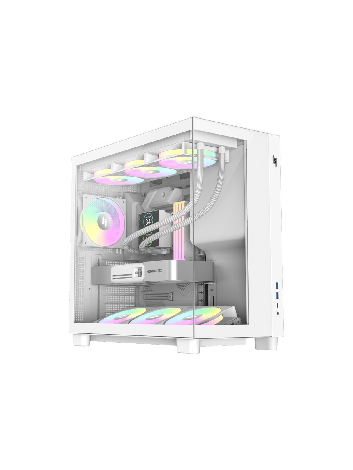 Gamemax Case | NEX C53 WH | ATX/BTF