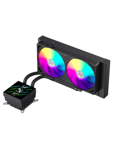 Gamemax CPU Liquid Cooler | GLACIER 240 LCD BK | Black
